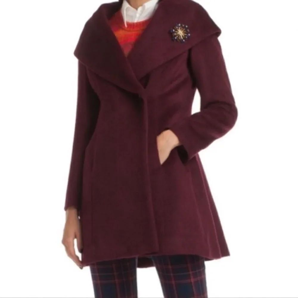 Trina Turka 'Bonnie' Shawl Collar Skirted Coat